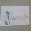 Teal Siren Bling Transfer