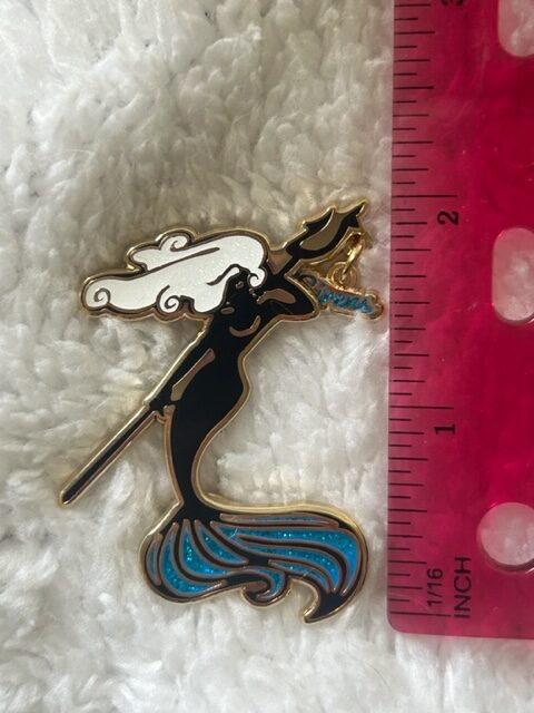 Mermaid with Sirens dangle pin