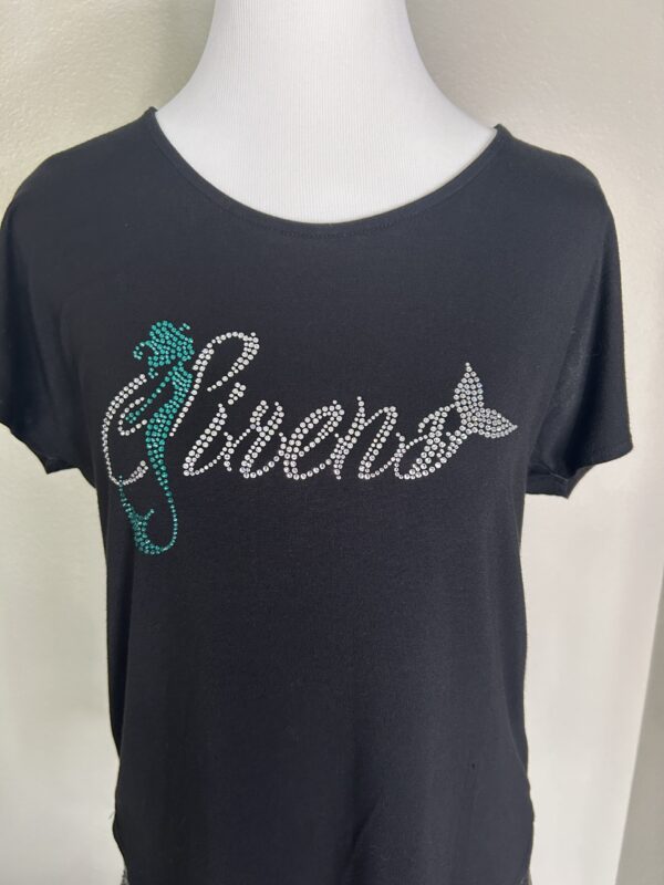 Teal Siren Bling Transfer