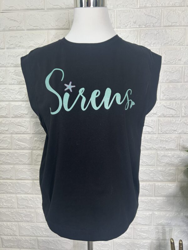 Sirens glitter transfer