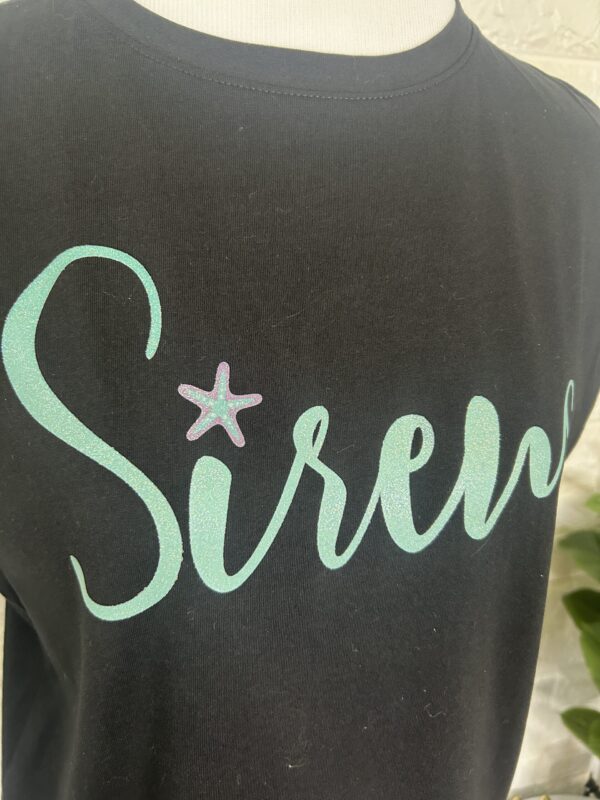 Sirens glitter transfer